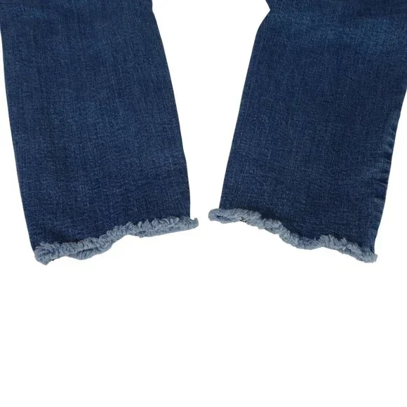 Hammer Ripped Denim Skinny Jeans Distressed Juniors Size 11 Raw Hem - Picture 4 of 11